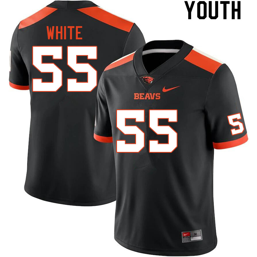 Youth #55 Jason White Oregon State Beavers College Football Jerseys Sale-Black